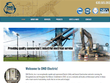 Tablet Screenshot of dndelectric.com